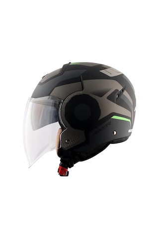 Axor Striker Ultron Açık Kask Siyah-gri Siyah - Gri