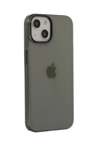 Newface Apple Uyumlu iPhone 14 Plus Kılıf Pc Sert Şeffaf Kapak - Siyah Resimdeki