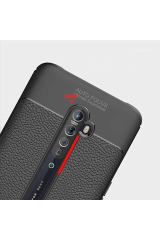 Oppo Reno 2Z Kilif Zore Niss Silikon Kapak-Siyah 525301292