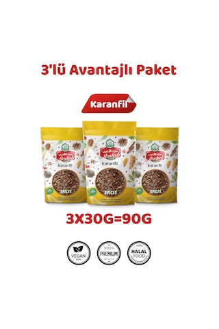 Karanfil Tane 3 X 30 Gr 3 Paket