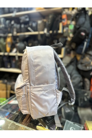Bagslab Gri Su Geçirmez Kumaş Sırt Çantası 1069 Gri - Beyaz