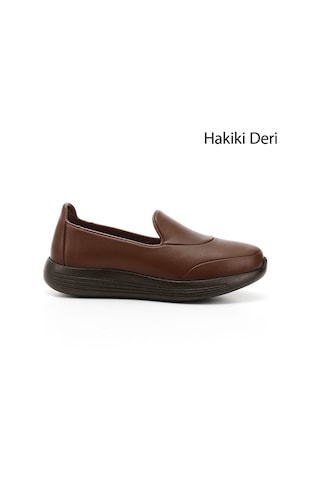 Gönderi(R) Gönderi R Taba Antik Dolgu Taban Hakiki Deri Comfort Ayakkabı Taba