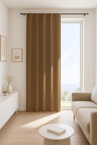 Salvino Blackout Fon Perde Kahve 140x250 Kahverengi