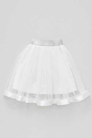 Esila Kids Kız Çocuk Etek Beyaz Renkli 4-9 Yaş