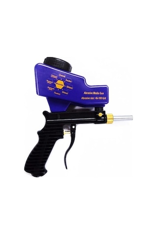 Pazly Yerçekimi Taşınabilir Kumlama Tabancası Havalı Patlatma Pas Mavi Makinesi Jms Cihazı Ayarlanabilir