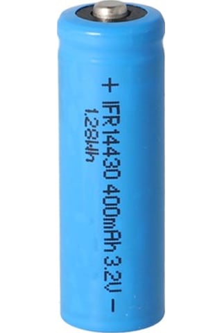 Ifr 14430 - 400 Mah 3.2V lifepo4 Pil Düğme Üstü Korumasız