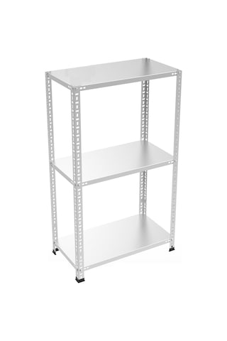 Raf Burada  3 Katlı Galvaniz Çelik Raf - Depo, Arşiv, Kiler, Dosya, Market Rafı-43x75 cm-100 cm-0.70 mm