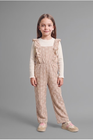 Defacto Çiçekli Müslin 2li Takım Kız Bebek G9191a526spbg702 Bej-bg702