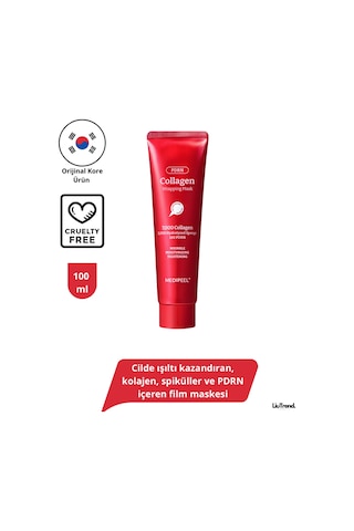 Medipeel Collagen Glow Wrapping Mask 100 Ml Cilde Işıltı Kazandıran, Spiküller Ve Pdrn İçeren Film Maskesi