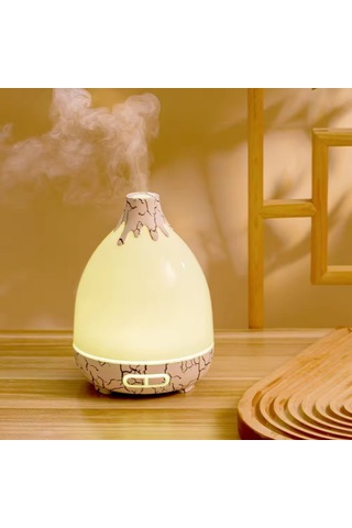 Çeşithane 300ml Ahşap Desenli Aroma Difüzör Ultrasonik Hava Nemlendirici Led