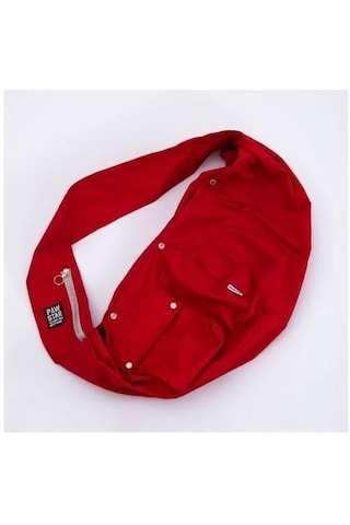 Pawstar Kırmızı Crossbody Küçük Irk Köpek Çapraz Taşıma Çantası