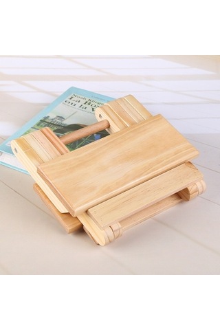 Novahub Taşınabilir Ahşap Katlanır Tabure Balıkçı Sandalye 24x18x19cm, Komik Tasarım Çok Renkli