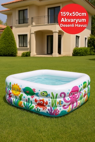 Neşeli Denizaltı Oyun Havuzu Kare 159x50