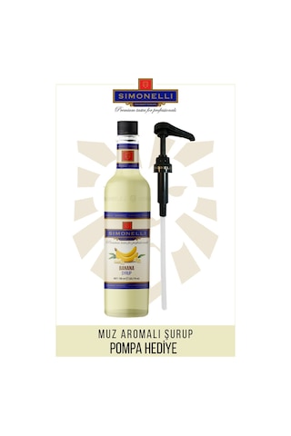 Simonelli Muz Kahve Şurubu 700 ML + Pompa