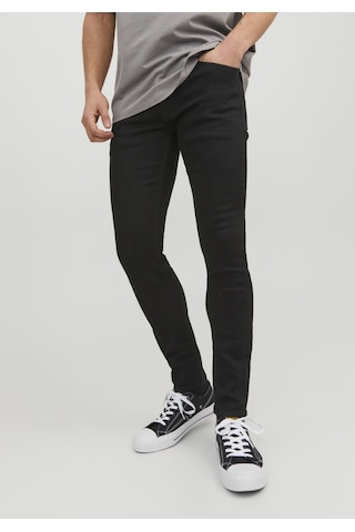 Jack & Jones Erkek Liam 773 Skinny Fit Jean 12237365 Black Denim Siyah - Mavi