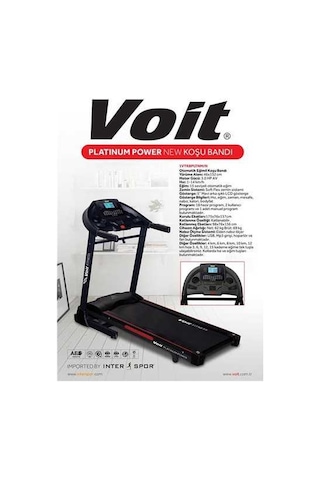 Voit Platinum Otomatik Eğimli Koşu Bandı