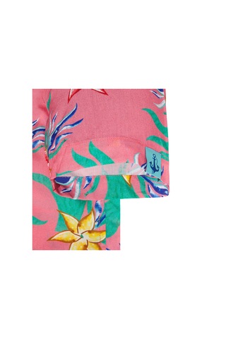 Anemoss Mercan Desenli %100 Viskon Yumuşak Nefes Alabilir Kumaşlı Erkek Gömlek Çok Renkli