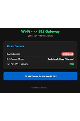 Wi-fi & Ble Gateway Modülü Şeffaf Veri Aktarım Köprüsü