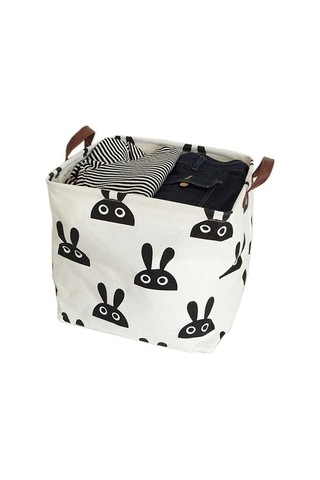 Novahub Geometri Ev Kumaşları Kirli Çamaşırlar & Eşya Saklama Sepeti, Pamuk Ve Keten, Modern Tasarım, 32x32x32cm Diğer