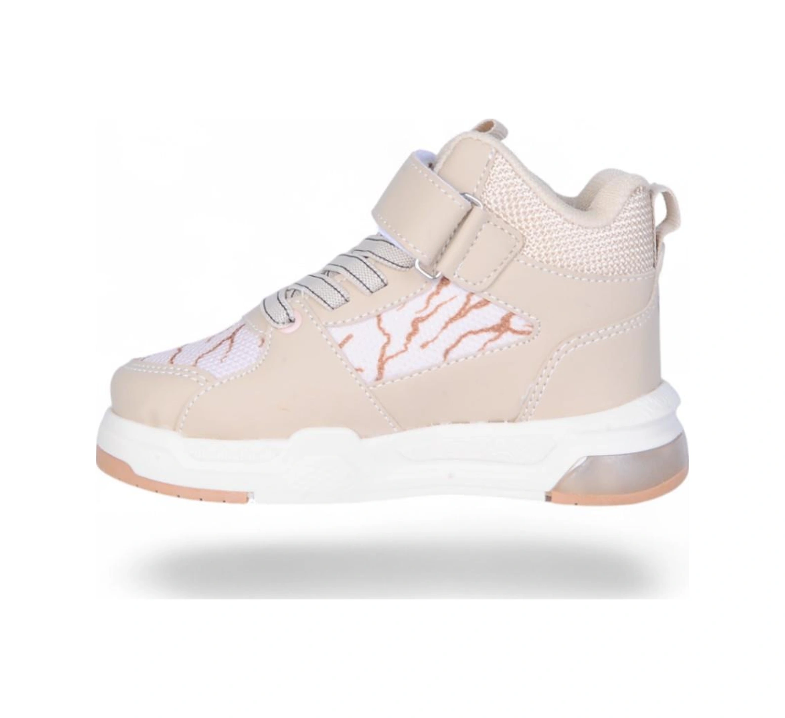 Ayakcenter 042 Alessio Bej Kız Çocuk Sneaker Ayakkabı Bej