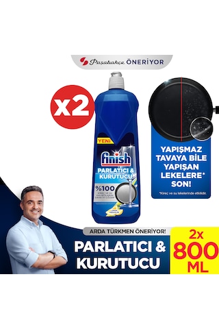 Finish Bulaşık Makinesi Parlatıcı & Kurutucu Limon Ferahlığı 2 x 800 ML