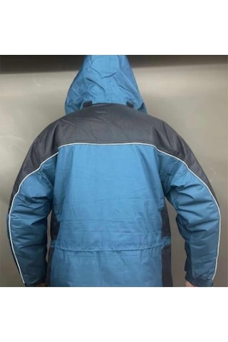 Izrasa Ripstop Parka 2 Renkli Lacivert-Indigo Reflektif Şeritli