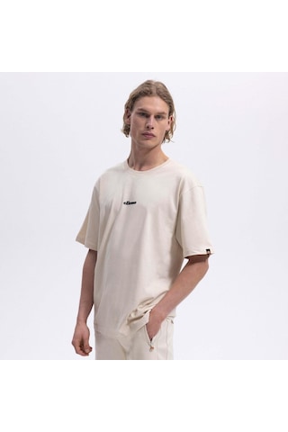 Ellesse Em391-ecr Bisiklet Yaka Erkek T-shirt - Bej