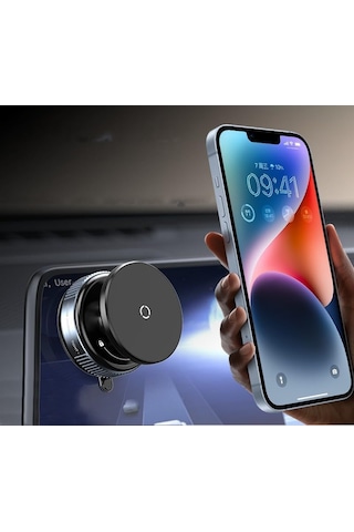 Kablosuz Araç İçi Cep Telefonu Tutucu Araç İçi Montaj Süper Güçlü Vakumlu Manyetik Telefon Tutucu K009