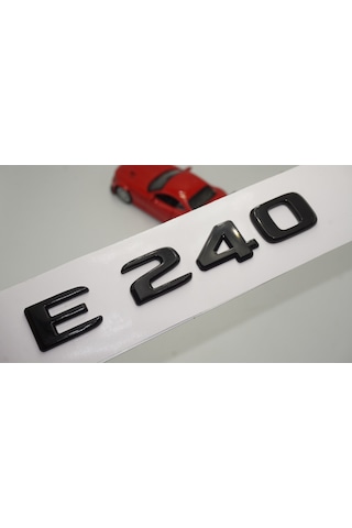 E 240 Bagaj Parlak Siyah ABS 3M 3D Yazı Logo