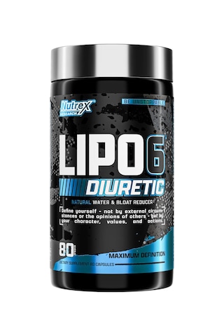Nutrex Research, Lıpo-6 Diüretik Water & Bloat Reducer Maximum Definition 80 Kapsül