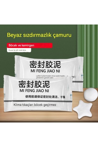 Ev Boru Sızdırmazlık Çamuru Duvar Dolum Duvarı Klima Delik Sızdırmazlık Çamur Yapıştırıcısı Yaklaşık 15g/adet 10