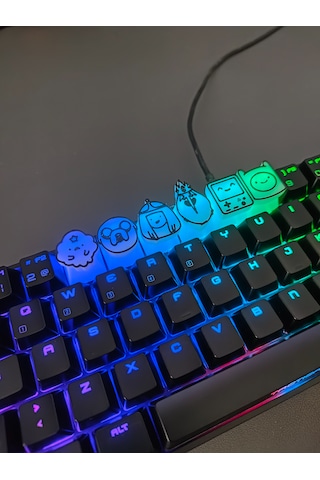 Adventure Time 6'lı Keycap Seti Rgb Uyumlu Mekanik Klavye Tuş B