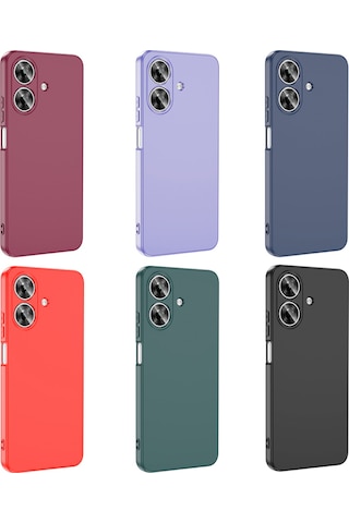 Realme Note 60 Kılıf İçi Süet Tasarımlı Renkli Lansman Kapak