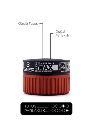 Sinep Pro-care Serisi Wax 150 Ml S10 Yüksek Tutuş Çok Parlak Odunsu Kokulu