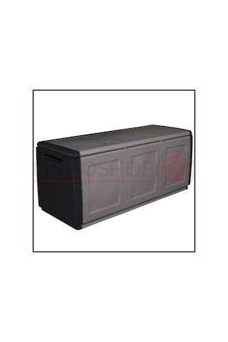 PLASTİK BAHÇE SANDIĞI 138X53X57 GRİ/SİYAH CB3/N Diğer