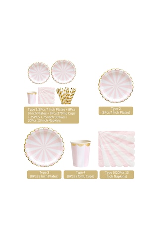 Skycity 33cm Pembe Kağıt Havlu 20 Adet - Gıda Grubu, Biyobozunur, Partiler Ve Piknikler İçin Uygun Diğer