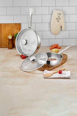 Polochef 26 Cm & 28 Cm Yapışmaz 2'li Paslanmaz Çelik Tava Seti Diğer