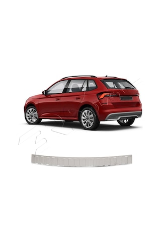 Skoda Kamiq Uyumlu 2019 Ve Üzeri Krom Arka Tampon Üstü Koruma Paslanmaz Çelik