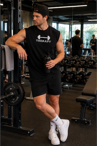 Urbantrendstore Baskılı Unisex Erkek Pamuklu Antrenman Sporcu Atleti Oversize Kolsuz T-shirt Atlet Sporcu, Basketbol, Fitness, Jogging Fitness Spor Atlet Trend Atlet Gym Atlet Rahat Kalıp Salaş Atlet Siyah