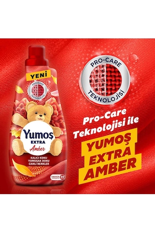 Yumoş Extra Konsantre Çamaşır Yumuşatıcısı Amber 1440 ML