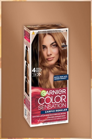 Garnier Çarpıcı Renkler Hl1 Koyu Saçlar Için Renk Açıcı Açık Kumral Krem Saç Boyası, Demikit 3600542629805-10622 Açık Kumral