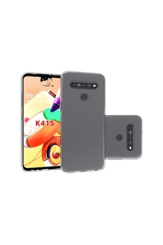 LG Uyumlu K41s Kılıf Zore Süper Silikon Kapak Renksiz
