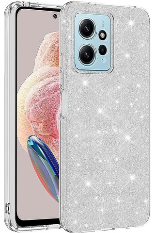 Xiaomi Uyumlu Redmi Note 12 4g Kılıf Zore Parıltılı Simli Shining Silikon