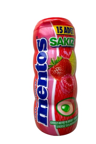 Mentos Kırmızı Meyve Ve Misket Limonlu Draje Sakız 30 G 12 Adet