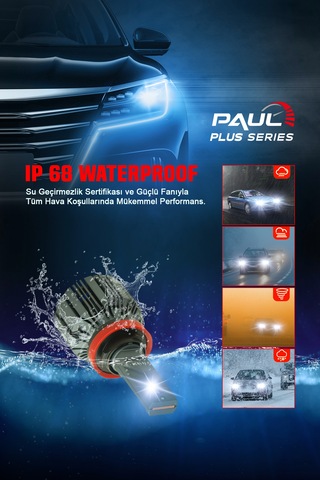Paul Plus H11 18.000 Lümen Güç Şimşek Etkili Odaklı Ufuk Çizgili