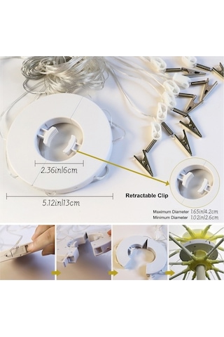 Ulzyvf Led Deri İpli Şemsiye Çadır - Parti Dekoru Ve Renkli Açık Hava Peri Işıkları