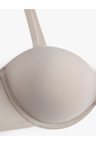 Koton Rahat Kalıp Ekstra Dolgulu Destekli Sütyen Bej 6wlk10006mk Ekru