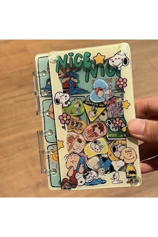 Snoopy Sallamak Akrilik Dizüstü Çıkarılabilir Karikatür Faiz Diy