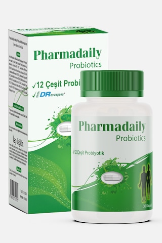 Pharmadaily Probiotics Probiotic Complex 12 Çeşit Probiyotik 30 Kapsül