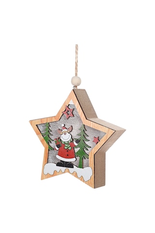 Monyee Led Işıklı Ahşap Yıldız Asağı - Ev Dekorasyonu, Yumuşak Işık, Pratik Ve Yenilikçi Tasarım